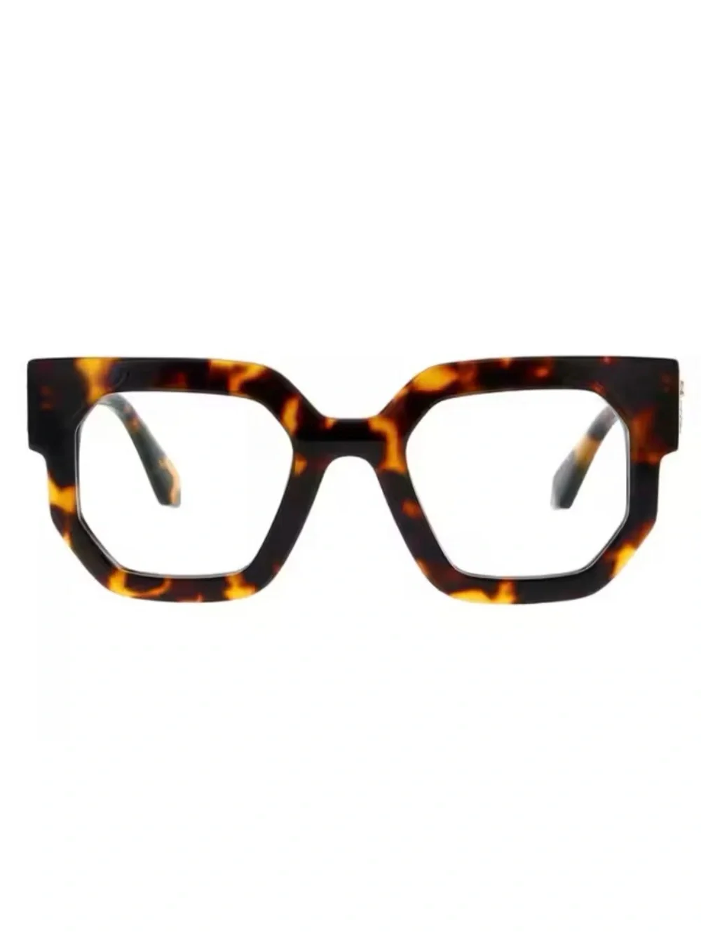 Off-White Eyeglasses Style 14 Havana Blue Blocking Tortoise with COA